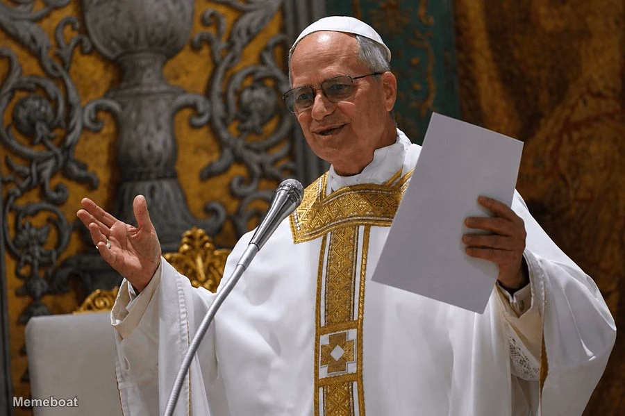 Pope Leo XIV Calls for AI to Be Disarmed - meme generator image preview