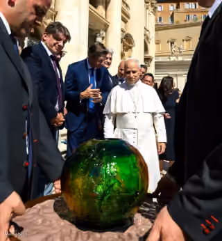 Pope Leo XIV green orb