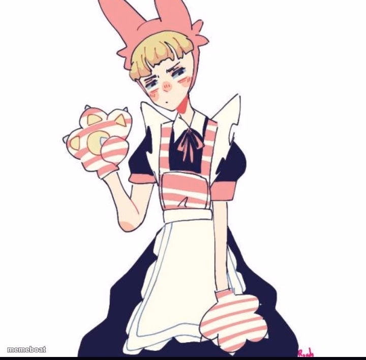 Popee in a Maid Dress - meme generator image preview
