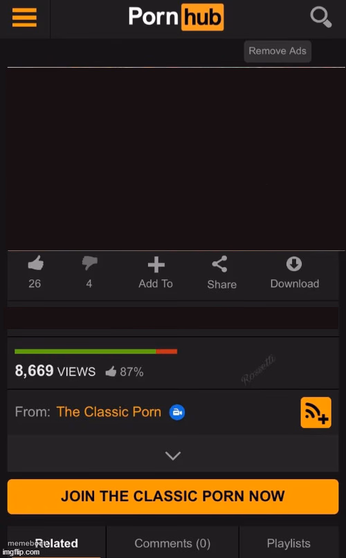 Pornhub Template - meme generator image preview