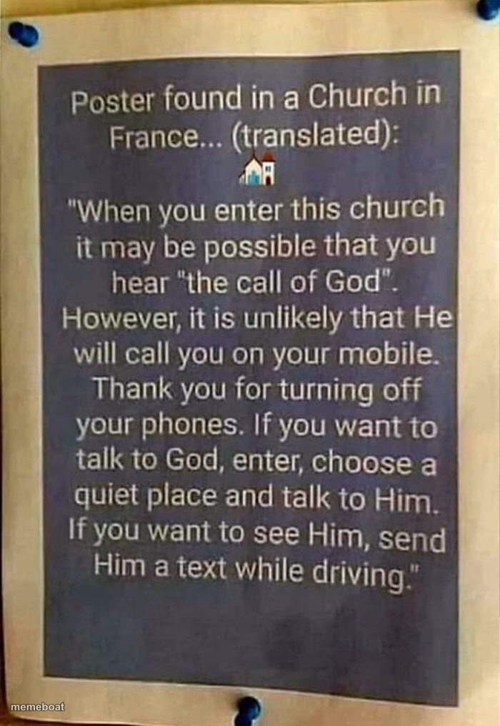 Poster in Church in France - meme generator image preview