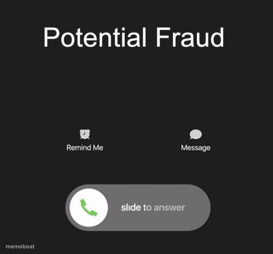 Potential Fraud Call - meme generator image preview