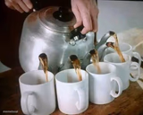 pouring