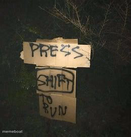 Press Shift To Run - meme generator image preview