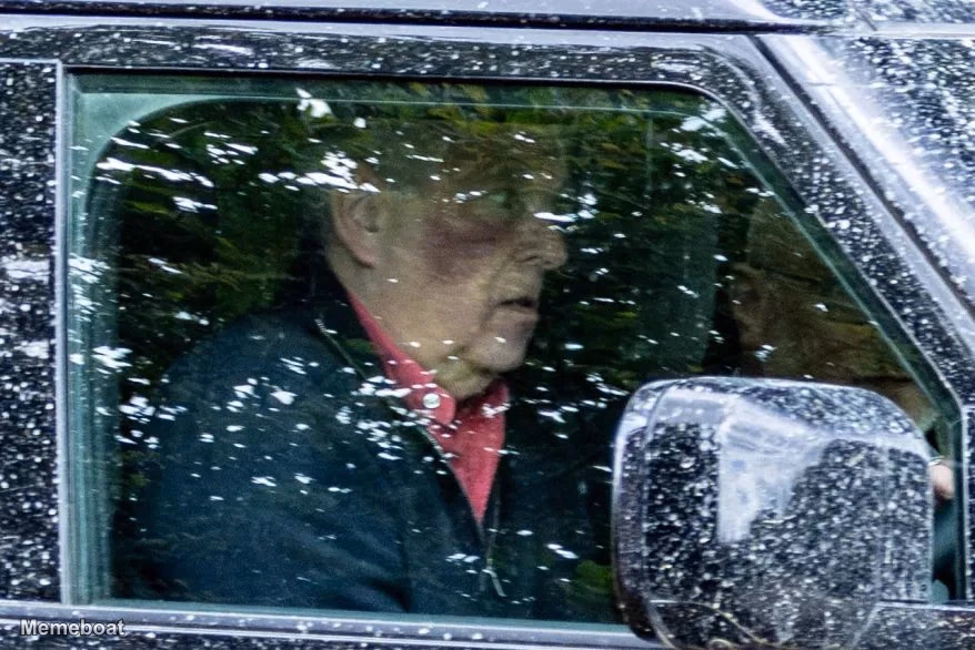 Prince Andrew in Car With Bruise - meme generator image preview