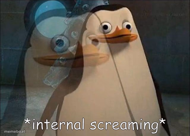 Private Internal Screaming - meme generator image preview