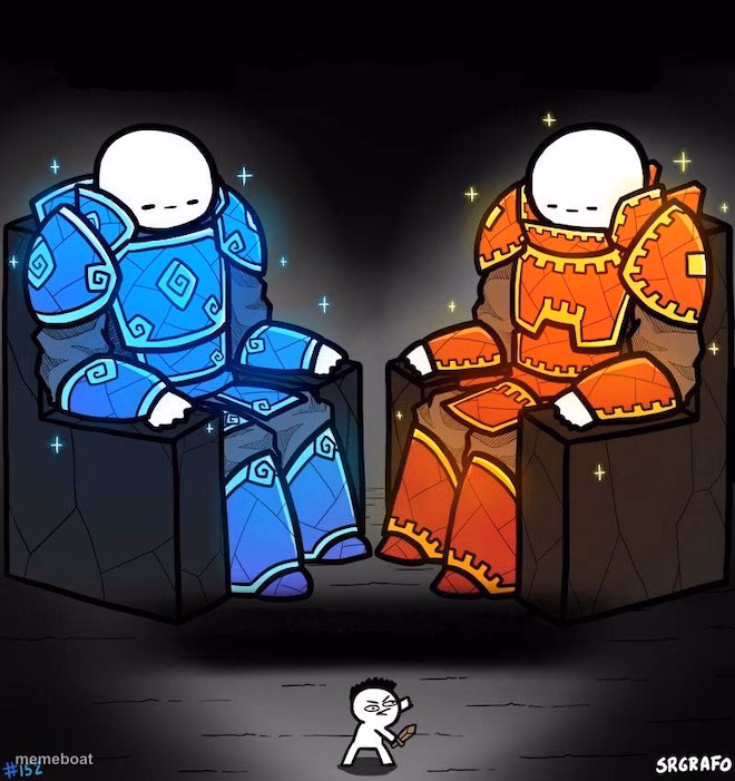 Professional Players vs Veteran Players - meme generator image preview
