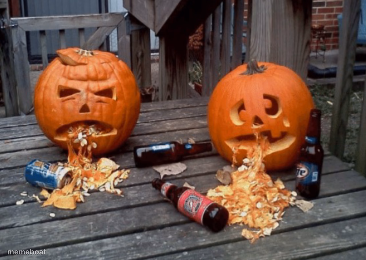 Puking Pumpkins - meme generator image preview