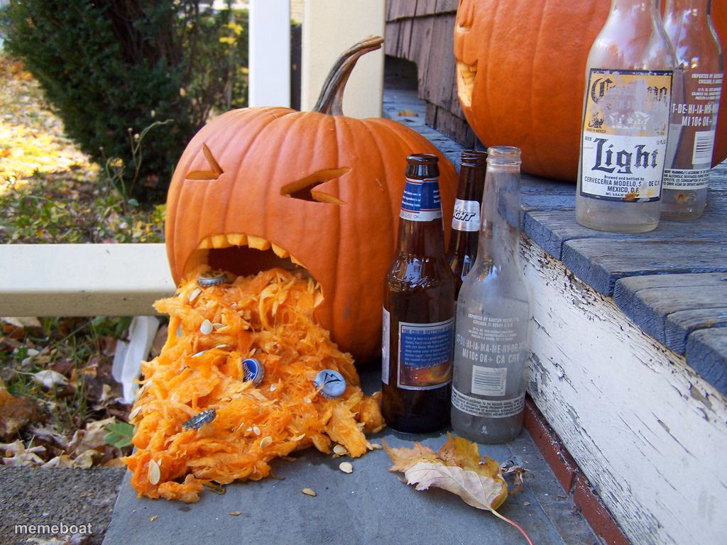 Pumpkin Puking - meme generator image preview