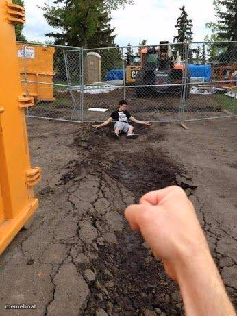 punched to the fence - meme generator image preview