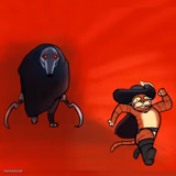 Puss running from death