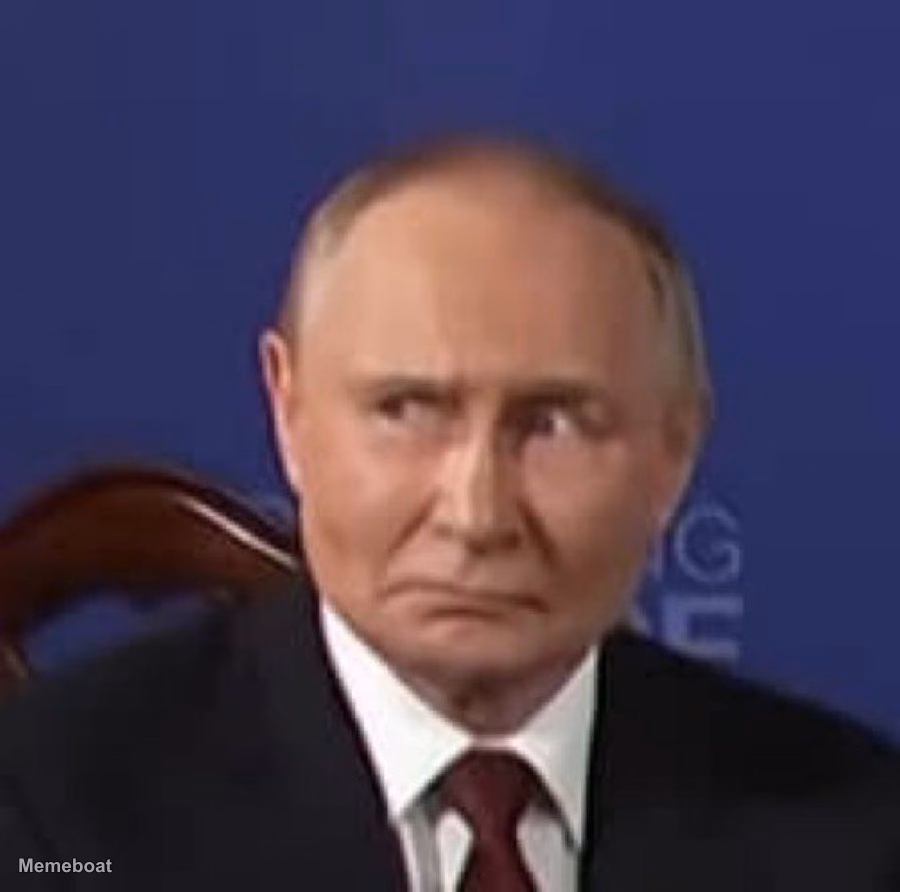 Putin Disgruntled Reaction to the Press - meme generator image preview