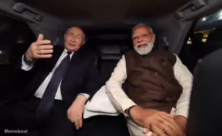 Putin Explaining to Modi