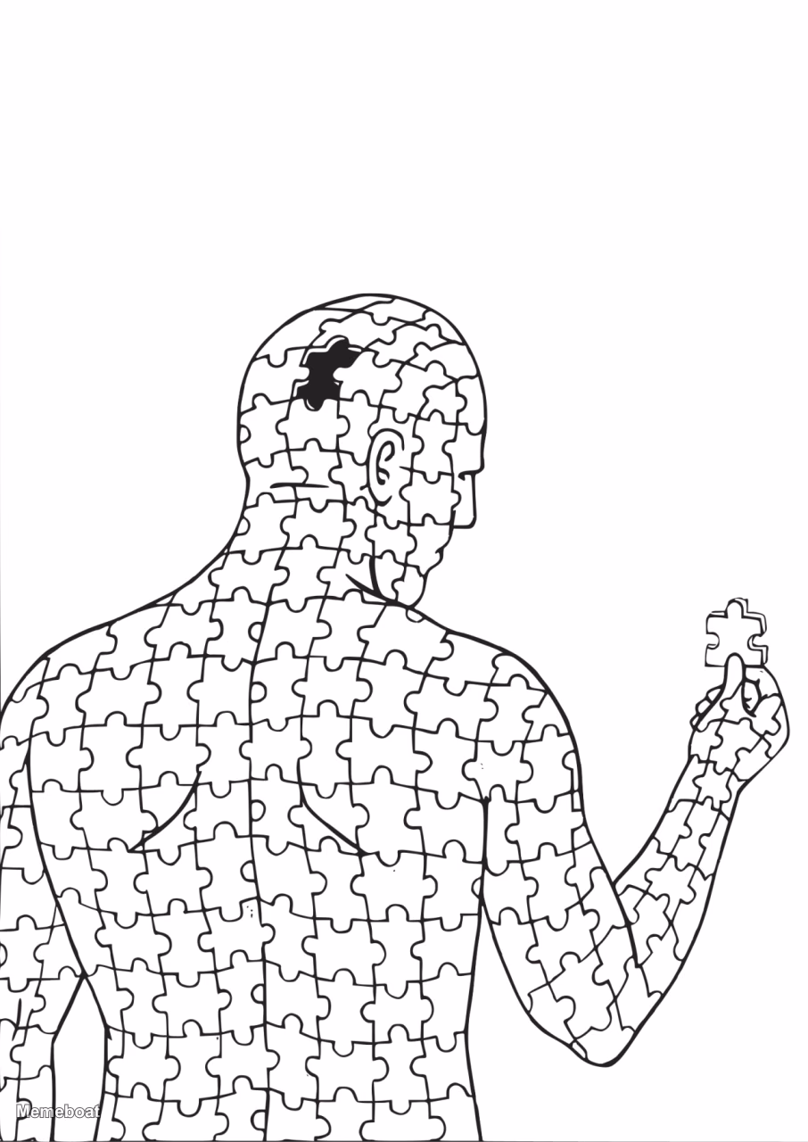 Puzzle Piece Man - meme generator image preview