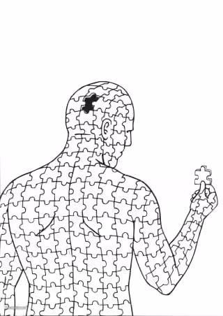 Puzzle Piece Man