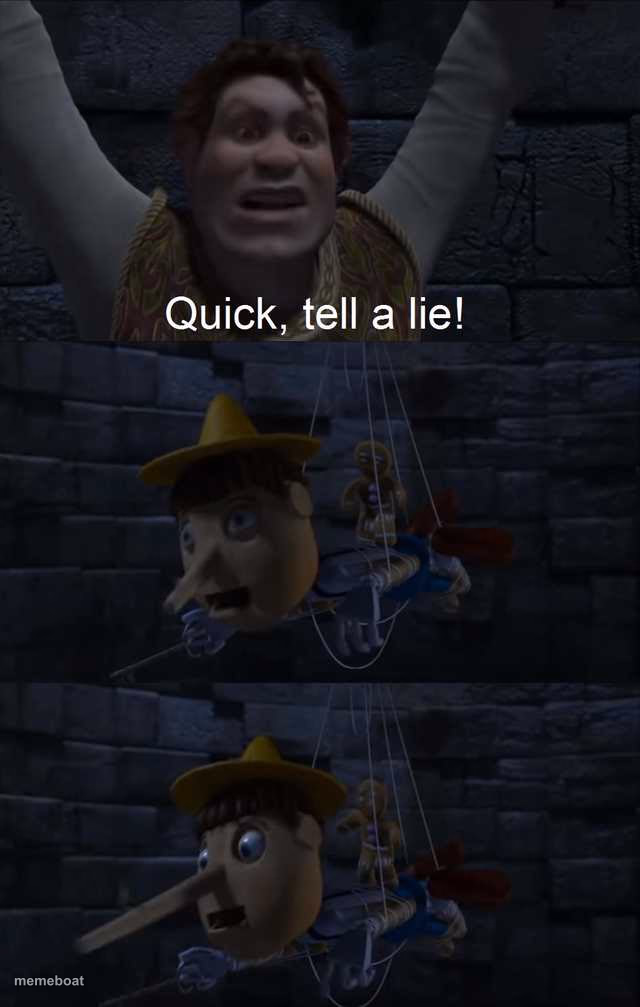 Quick, Tell a Lie! - meme generator image preview