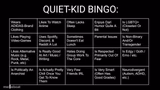 Quiet Kid Bingo