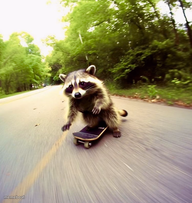 Raccoon - meme generator image preview