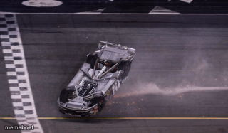 Racecar Upside Down Clint Boyer Daytona 500 2007 - meme generator image preview
