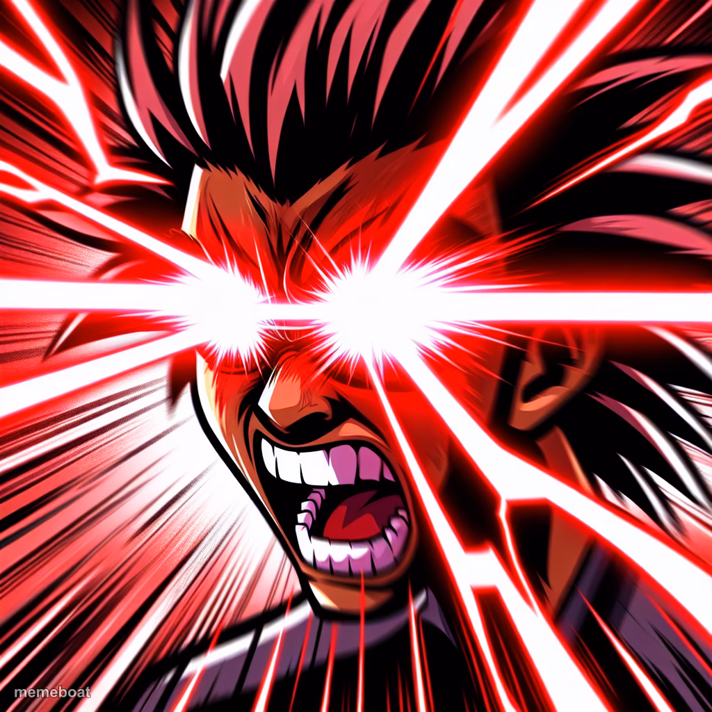 Rage mode laser eyes - meme generator image preview