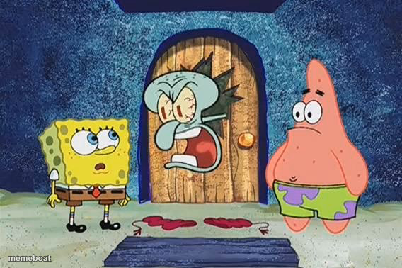 Raging Squidward - meme generator image preview