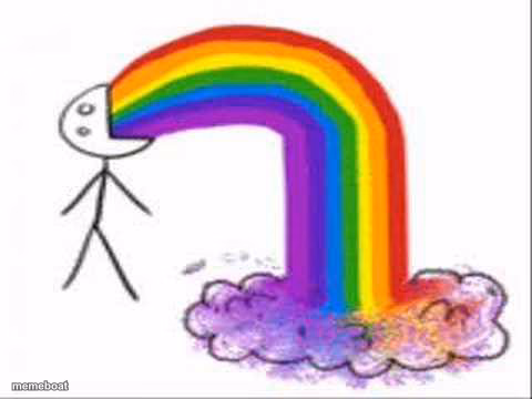 Rainbow Puke - meme generator image preview