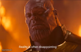 Reality is often dissapointing