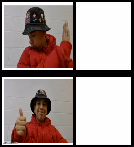 recreated drake hotline bling - meme generator image preview