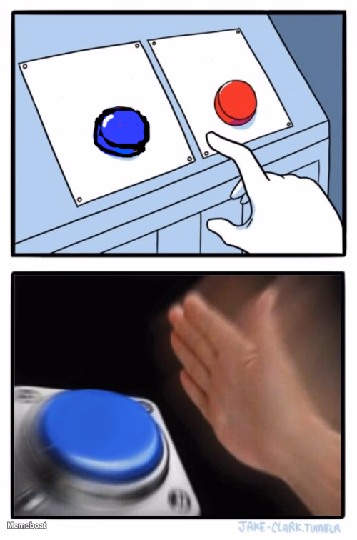 Red Button, Blue Button - meme generator image preview