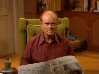 Red Forman With Newspaper - That '70s Show