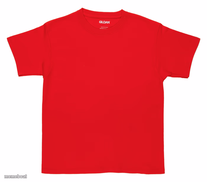 red tee shirt - meme generator image preview