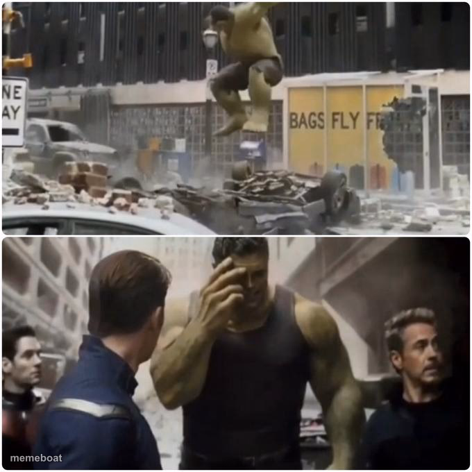 Regretful Hulk - meme generator image preview