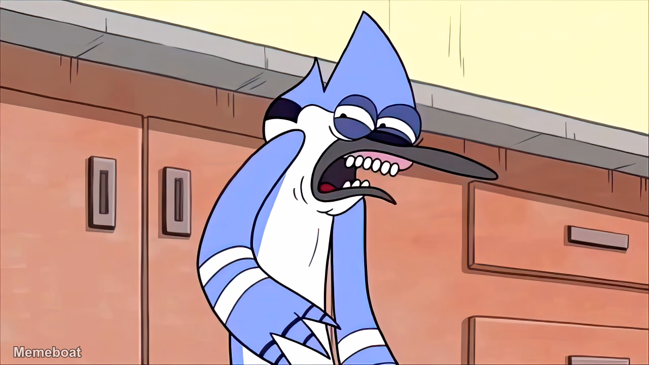 Regular Show Mordecai Ew - meme generator image preview