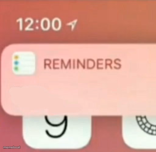 Reminder notification - meme generator image preview