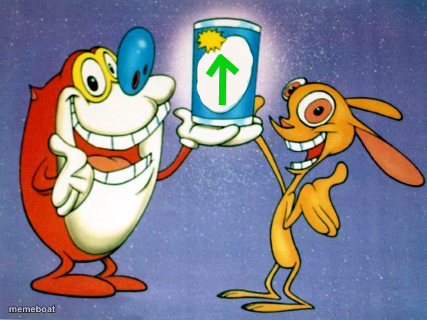 ren and stimpy up vote - meme generator image preview