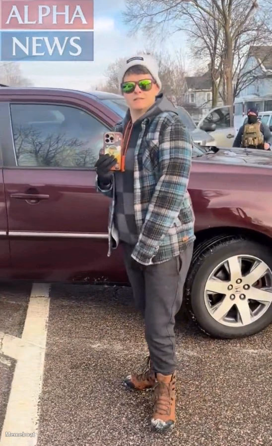 Renee Good’s Wife Recording the ICE Agent - meme generator image preview