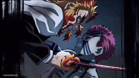 Rengoku vs Akaza - meme generator image preview