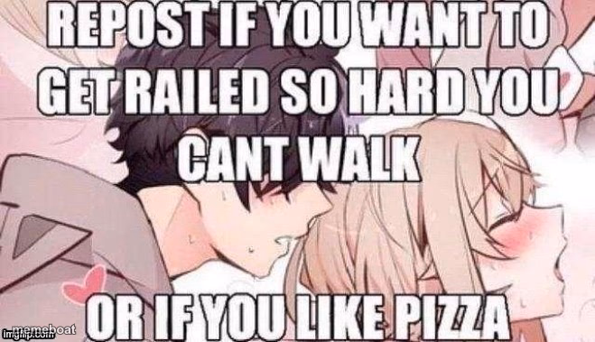 Repost if you like pizza - meme generator image preview