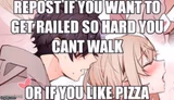 Repost if you like pizza