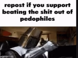 repost if you support beating the shit out of pedophiles