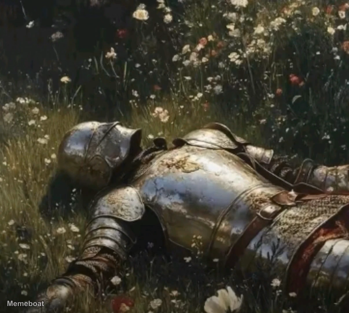Resting Knight - meme generator image preview