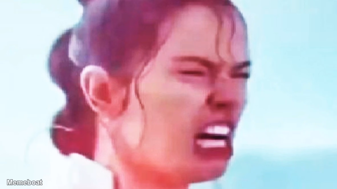 Rey Disgusted Face - meme generator image preview