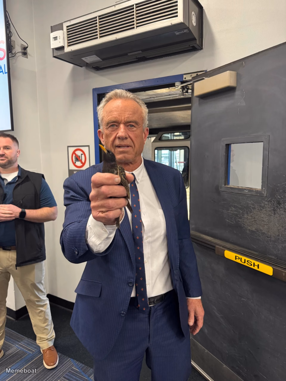 RFK Jr. Holding Starling Bird - meme generator image preview