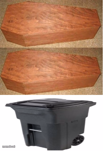 Rich people poor people (trash can edition) - meme generator image preview