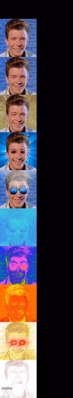 Rick Astley Becoming Canny - meme generator image preview