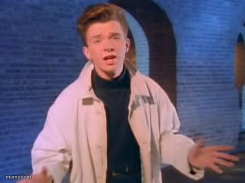 rick astley never gonna let you down - meme generator image preview