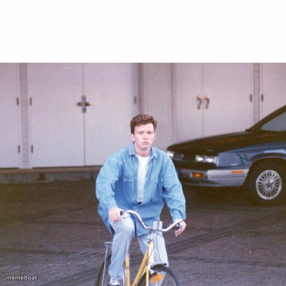 Rick Roll Bike - meme generator image preview