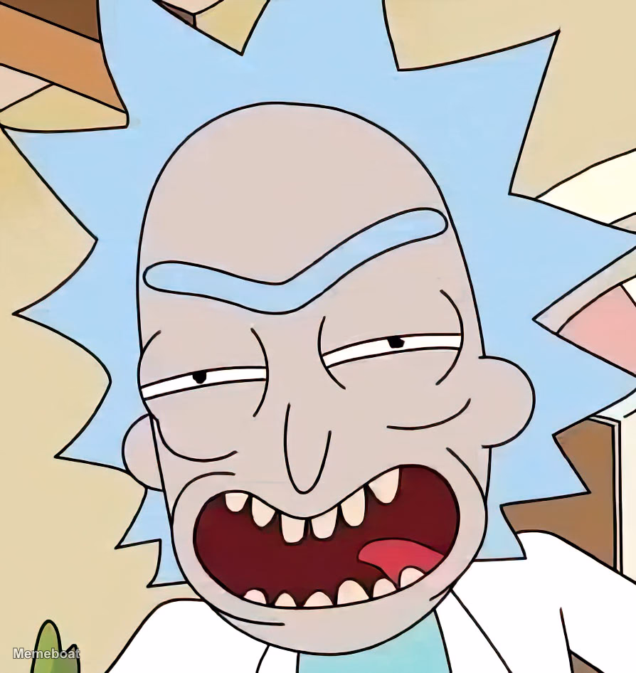 Rick Sanchez Drooling - meme generator image preview