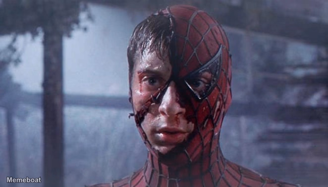 Spider-Man Unmasked - meme generator image preview