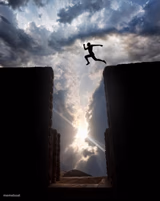 Risky jump